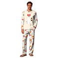 thumbnail image 6 of Family Matching Halloween Pajamas Set Cute Ghost Print Long-Sleeved Tops Trousers Sleepwear Outfits Holiday Sleepwear PJs, 6 of 9