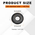 thumbnail image 2 of Uxcell 120 Pcs M3 1/8"ID x 3/8"OD Rondelles Plates, Rondelles en Métal Inoxydable, 2 of 6