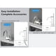 thumbnail image 2 of Calentador de agua Grifo instantáneo Sin tanque Cocina eléctrica Baño Grifo de calentamiento rápido Grifo de agua con pantalla digital LED (desbordamiento) JAMW Sencillez, 2 of 5