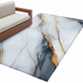 thumbnail image 2 of Gray Marble Runner Rug 2.7x5 FT, Non Slip Entryway Carpet, Modern Ink Painting Art Abstract Washable Soft Floor Carpet Entrance Mat Non-Shedding Throw Rug for Hallway Laundry Room Bedside, 2 of 9