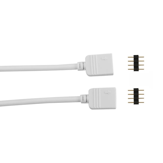 Cable de datos Likrtyny de Conexión de extensión de 4 pines RGB 5050 3528 conector de luz de tira de LED 3 m