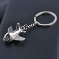 thumbnail image 3 of WHAMVOX Personaized Airplane Keyring Metal Keychain Cool Car Keyring Purse Bag Pendant Decoration Creative Gift Party Favor (Silver), 3 of 8