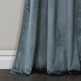 thumbnail image 4 of Prima Velvet Solid Room Darkening Window Curtain Slate Blue Set 38X84, 4 of 5