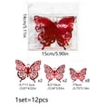 thumbnail image 3 of HongHeng 12Pcs 3D Butterfly Wall Decor Stickers Butterfly Party Birthday Decorations, Butterfly Bedroom Bathroom Wall Decor Valentines Day Wedding Butterfly for Balloon Decoration, 3 of 8
