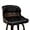 Black, variant on Dycanpo 26”Bar Stools Swivel, Wood Counter Height Bar Stools for Kitchen Island, White