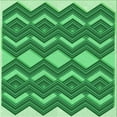 thumbnail image 1 of Ahgly Company Tapis d'Intérieur Lavable en Machine Carré Vert Transitionnel, 5 Pieds Carré, 1 of 7