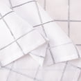 thumbnail image 4 of Mainstays Tablecloth Windowpane Plaid White and Black, Cotton Polyester Blend, 60" x 84", 4 of 5