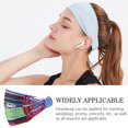 thumbnail image 3 of Sonducket Ciclismo diadema elástica estampado pañuelo para la cabeza nudo torcido mujeres diadema tenis Bandana regalo para Yoga deportes Accesorio para el cabello color geométrico Sonducket AP009760-10, 3 of 6