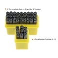 thumbnail image 3 of Uxcell 5/32" (4mm) Number and Letter Stamp Set, A-Z & 0-9 Punch Press Tool for Metal Plastic Wood Leather, 3 of 5