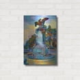 thumbnail image 3 of Luxe Metal Art 'Toluca Mexio Fountain Eagle Firmado' by Pedro Gavidia, Metal Wall Art, 16"x24", 3 of 9