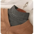 thumbnail image 2 of Camicover Fake Turtleneck Dickey Detachable Collars Half Top Wear Outer or in Sweater Hoodie High Neck Mock Collar for Women, 2 of 3