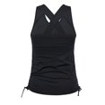 thumbnail image 2 of UV SKINZ Women's UPF 50+ Ruched Tankini Top - Black - XL, 2 of 2