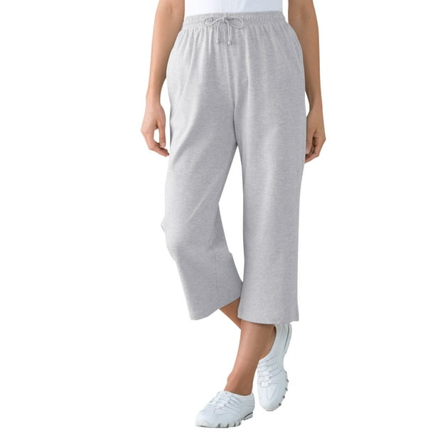 Woman Within Woman Within Women's Plus Size Sport Knit Capri Pant