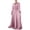 RD1, variant on Retro Elegant Maxi Dresses for Womens Crewneck Long Sleeve Tie Waist Casual Long Dress with Belt Loose Comfort Fit Solid Color Flowy Frock RD2 M