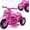 Pink, variant on 6V 3-Wheel Electric Bubble Motorcycle Ride-On with LED Lights, Music, 1-Hour Playtime, Forward/Reverse, 66 lbs Capacity
