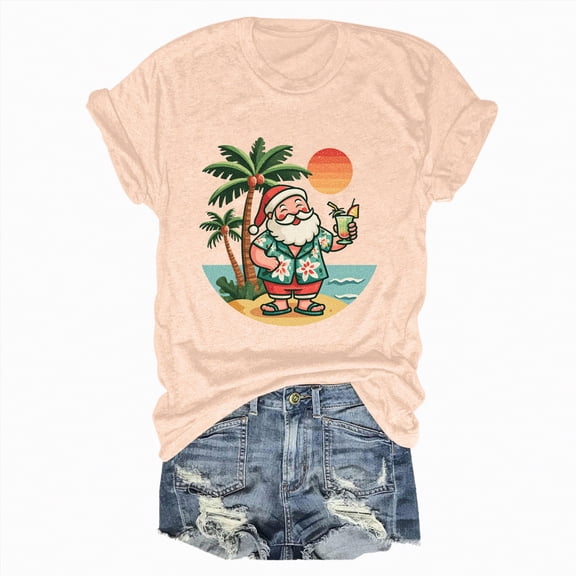 Duqingm Christmas Tshirts Women Christmas Squad Shirt for Women Christmas Crew Tshirt Xmas Lights Tee Tops Light Yellow,XL