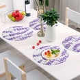 thumbnail image 6 of Ryvnso Lavender Flowe Round Plate Mats Dining Table Placemat Set of 4 for Holiday Decoration, 6 of 7