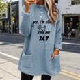 thumbnail image 4 of Ke1Clo Winter Sweaters for Women Casual Fashion Snowflake Graphic Crew Neck Long Sleeve Pullover Oversized Loose Comfy Basic Knit Tops Light Blue XXXL, 4 of 6
