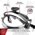 thumbnail image 6 of Magefesa Chef 23-Quart Aluminum Pressure Cooker, Stainless Steel Lid, Thermodiffusion Base, 3 Safety Systems, 6 of 7
