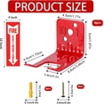 thumbnail image 2 of 4 Universal Fire Extinguisher Bracket and Signs, Fire Extinguisher Mounts, Wall Mount Fork Style Fire Extinguishers Hanger for All Dry Chemical and Water Extinguishers with Valve Body Slots, 2 of 7