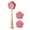 B Pink, variant on Sylvtty Cleaning Brush with Suction Cup Base Removable Flower Sponge Head Three-in-One Functions Multi-functional Cleaning Brush