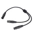 thumbnail image 2 of Cable divisor de micrófono en forma de Y de XLR macho a XLR hembra doble, 2 of 8