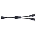 thumbnail image 2 of Negro IEC 320 C14 a 2 C13 Aptador de cable de extensión de fuente de alimentación de CA para PC PDU UPS Soledad Cable de extensión, 2 of 8