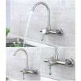 thumbnail image 2 of kitchen faucet Wall-mounted faucet concealed type 304 stainless steel hot and cold sink faucet single lever laundry pool kitchen universal rotation@B, 2 of 4