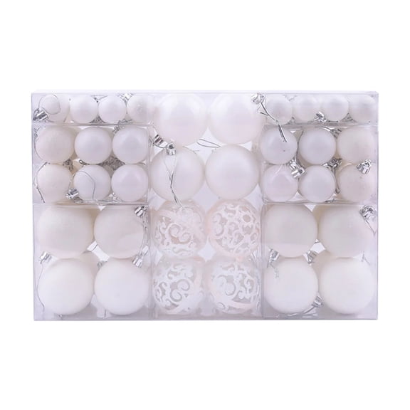 100PC Christmas Tree Decorations Set, Shatterproof Hanging Ball Ornaments for Wedding Anniversary Party, Durable Xmas Balls for Holiday Display