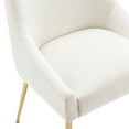 thumbnail image 2 of WestinTrends Carlo Modern Cureveback Accent Dining chair Set (Set of 2), Ivory, 2 of 12
