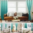 thumbnail image 6 of DWCN Ombre Blackout Curtains–Damask Patterned Thermal Insulated Noise Reducing Grommet Curtains for Bedroom Living Room, 55 x 69 Inches, Set of 2 Panels with Tiebacks, Teal, 6 of 7