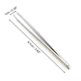 thumbnail image 2 of Unique Bargains 1 Pc Glue Gradient Flat Edge Eyebrow Tweezer for Bathroom Travel Hotel Silver Tone Stainless Steel, 2 of 4