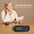 thumbnail image 2 of Pantalla digital LCD Mini radio de bolsillo Receptor de reproductor FM recargable retro, 2 of 8