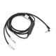 thumbnail image 5 of Cable de auriculares Cable de auriculares Cable de auriculares Cable de audio de repuesto Cable de aCable de auriculares, cable de audio negro buena conductividad eléctrica para Sennheiser HD202 HD497, 5 of 8