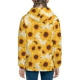 thumbnail image 6 of Pofeuu Vintage Marble Pattern Sunflower Print Teenage Zipper Hoodie Sweatshirts Hooded Casual Jackets With Pocket For Boys Girls-Medium, 6 of 6