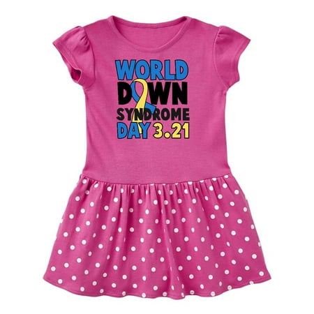 

Inktastic World Down Syndome Day 321 Gift Toddler Girl Dress