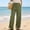 Army Green, variant on Women's Wide Leg Pants with Pockets High Waisted Elastic Waistband Flare Lounge Pants Summer Casual Trousers Full Length Solid Color Stretchy Plus Size Tall Petite