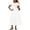 dresses for women clearance-White, variant on Homenesgenics Summer Dresses 2026 Women's Fashion Sexy Solid Short Sleeve V-Neck Pleated Dresses Long Dress Midi Maxi Dresses Elastic Waist Boho Beach Dress Pockets Green S