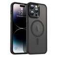 thumbnail image 1 of Funda TEKKU Matte Style para iPhone 15 PRO MAX Trans Negra compatible con MagSafe, 1 of 8