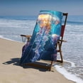 thumbnail image 4 of PHYHOO Jellyfishes Print Sand Free Microfiber Beach Towel Lightweight Oversized Quick Dry for Kids &amp; Adults for Swimming, Pool, Camping, Yoga, Traveling Essentials 30x60in, 4 of 8