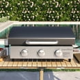 Sophia & William Propane Outdoor Barbecue, 3Burner Gas Griddle