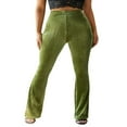 thumbnail image 1 of Pantalons de Survêtement en Velours Bootleg pour Femmes Bootcut Yoga Pants, 1 of 6