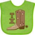 thumbnail image 3 of Inktastic Texas Cowboy Boot Boys or Girls Baby Bib, 3 of 4