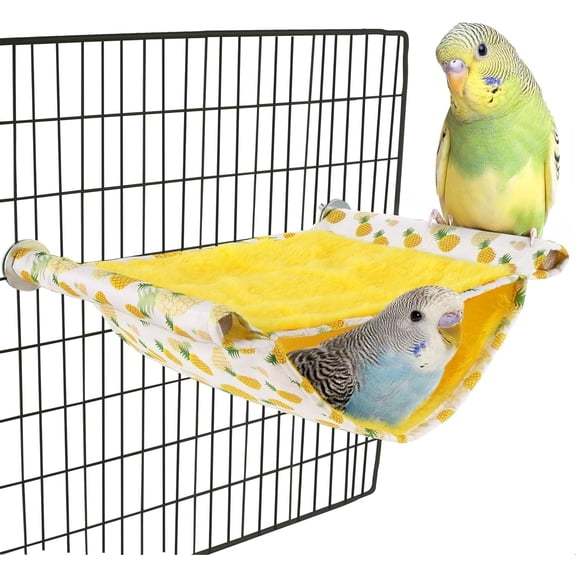 Bird Bed Yellow Pineapple Winter Warm Bird Nest Bed for Parakeet/Hamster/Chinchilla 7.08×9.84in