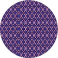 thumbnail image 1 of Ahgly Company Machine Washable Indoor Round Transitional Medium Orchid Purple Area Rugs, 6' Round, 1 of 7