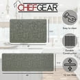 thumbnail image 3 of Chef Gear Marni Wellness Kitchen Mat 2pc Set, Gray, 17.5" x 48" and 17.5" x 28", 3 of 9