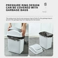 thumbnail image 5 of Harlier 7L Trash Can with Swing for Home and Kitchen, Easy Access Disposal and Slim Modern Trash Can with Lid, 1.5 Gallon Capacity, Green, 5 of 7