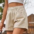 thumbnail image 4 of Birdeem Spring and Summer New Womens Button Zipper Solid Fashion Casual Short Jeans, 4 of 12