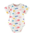 thumbnail image 2 of Penkiiy Summer Newborn Essentials - Ultra-Soft Cotton Baby Bodysuits with Cute Prints | Breathable Short Sleeve Onesies, Unisex Rompers, 2 of 3