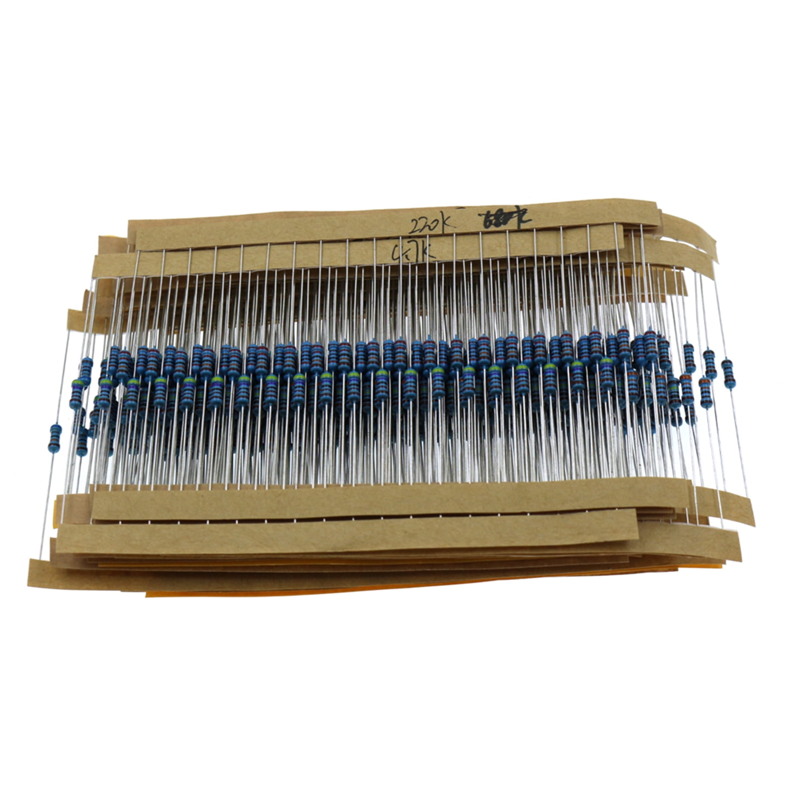 560pcs 56 Types Values 1% 1 1ohm-10Mohm 4W Metal Film Resistor Electronic Assorted Resistance Components Kit Resistors
